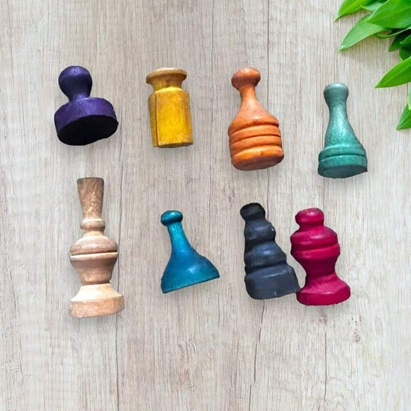 PARKER BROS Vintage 50s  Monopoly Game Wooden Pieces Cards Money Dice COMPLETE - Picture 3 of 10